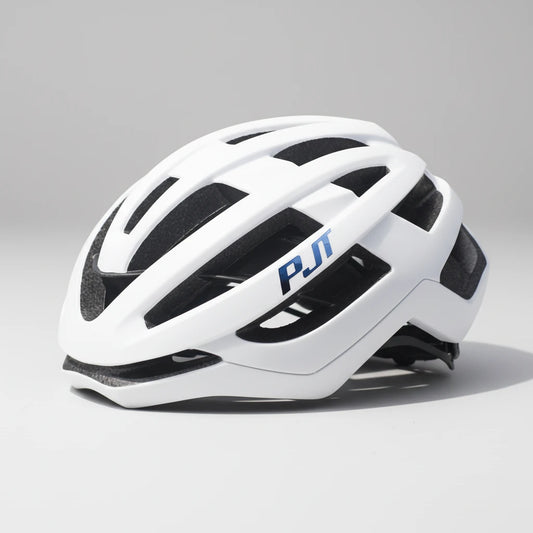 casque velo pjt blanc vue de 3/4