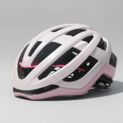 casque velo PJT rose poudrée vue de 3/4